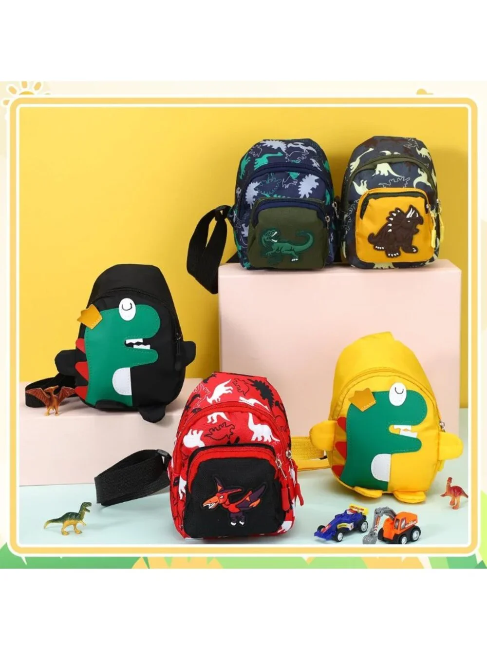 Cute Kawaii Sling Backpack Set - 5 Small Crossbody Bags for Travel & Hiking